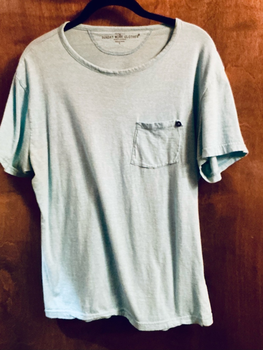 Sunday Best Pale Blue Short Sleeve Pocket Tee